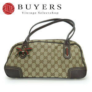Gucci Boston Bag Shelley Princey GG canvas leather Beige Tan Black